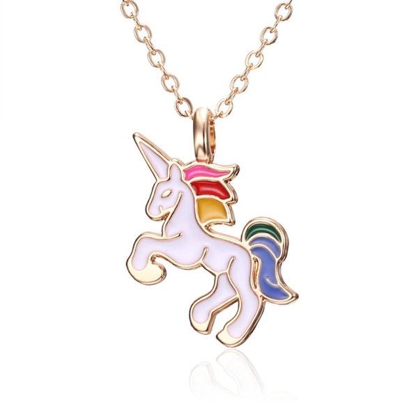 Super Magical Unicorn Cartoon Necklace - Picture 1 of 3